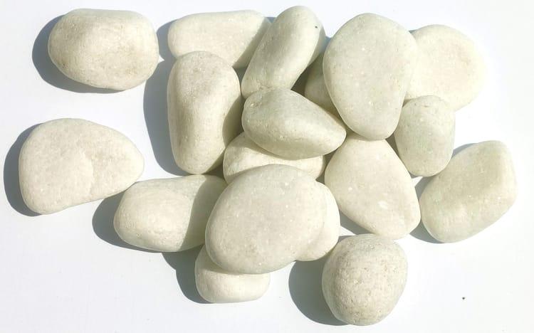 Gravier marbre blanc 15/25mm, 25 kg