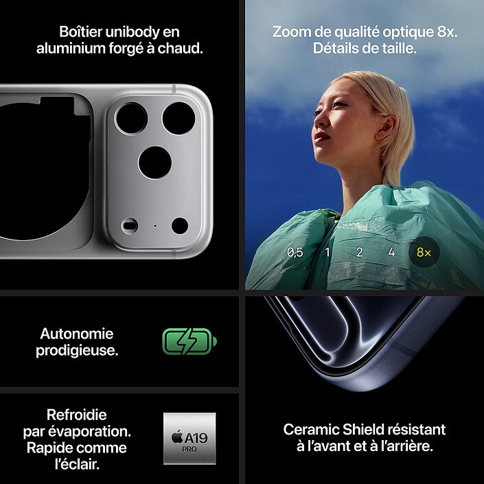 Apple iPhone 17 Pro 512 Go Argent